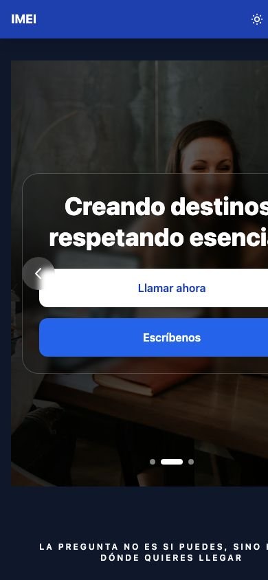 Vista móvil de IMEI