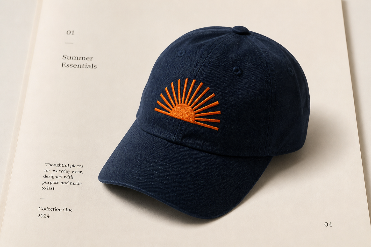 Gorra bordada